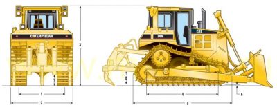 Bulldozer caterpillar d6r technical specifications