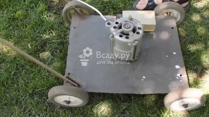 DIY electric lawn mower