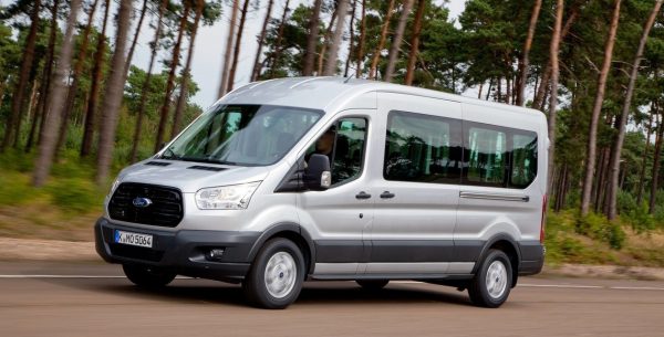 Ford Transit minibus on the way