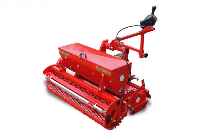 Attachments - Dominator with seeder for lawn planting
