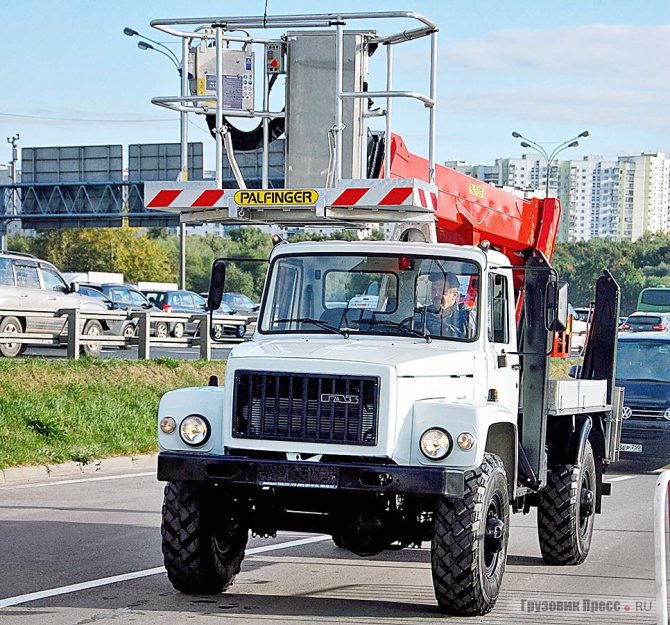A typical example of today&#39;s use of the GAZ-3307, 3308, 3309 family chassis